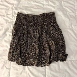 Elastic Waist Mini Skirt